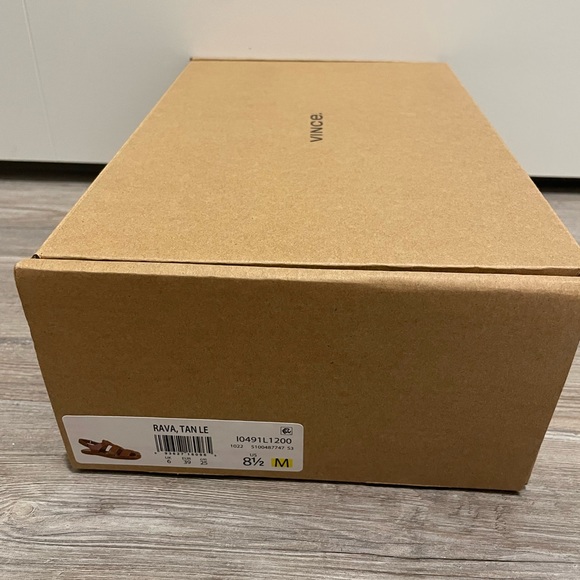 Vince Leather Fisherman Sandals Tan Size 8.5 - Picture 5 of 5